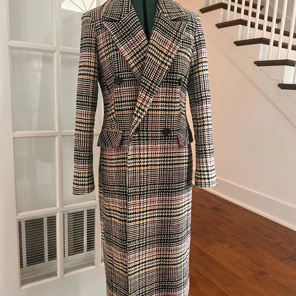 Avec Les Filles Multicolor Plaid Blazer - Picture 3 of 8